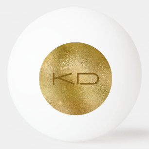 Shimmering gold iridescent texture ping pong ball