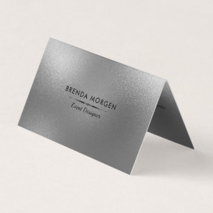 Shimmering Gray Modern Background Business Card