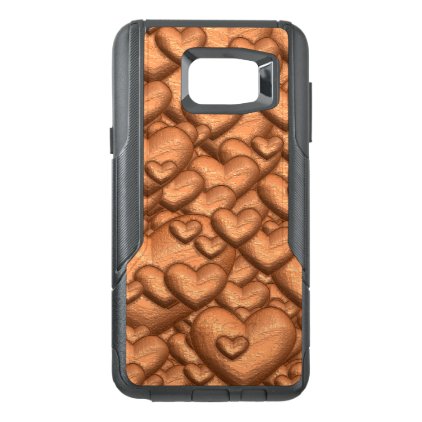 Shimmering hearts peach OtterBox samsung note 5 case