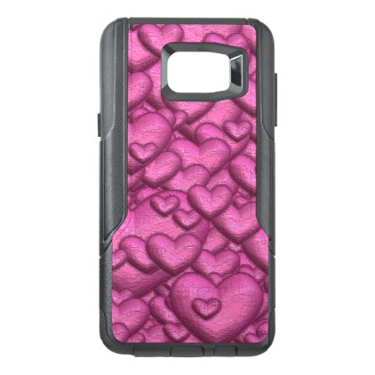 Shimmering hearts pink OtterBox samsung note 5 case