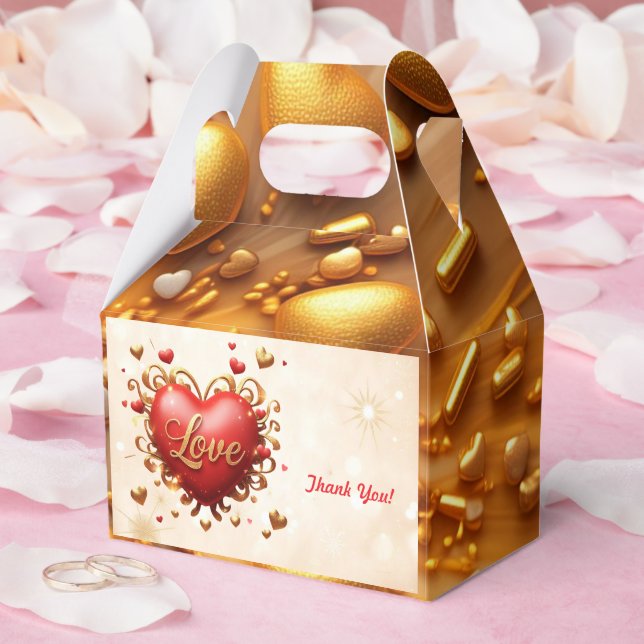"Shimmering Love Spark" Favor Boxes (Wedding)