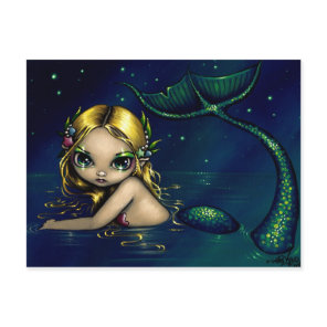 "Shimmering Mermaid" Postcard