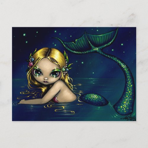 "Shimmering Mermaid" Postcard