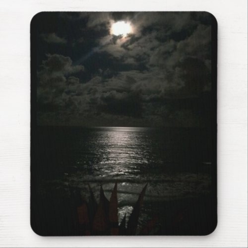 Shimmering Moon Light Reflecting On The Ocean Mouse Pad