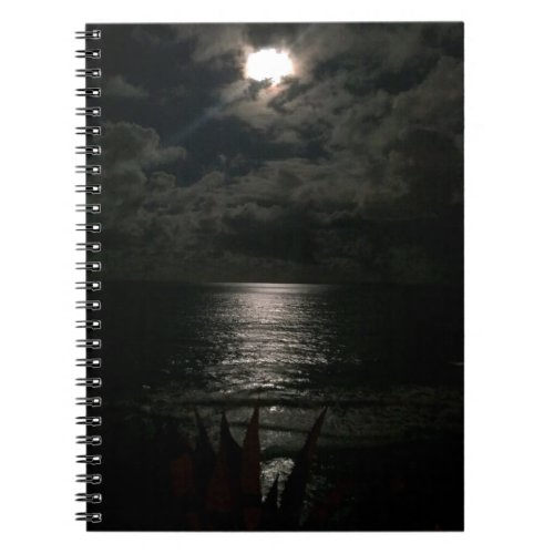 Shimmering Moon Light Reflecting On The Ocean Notebook