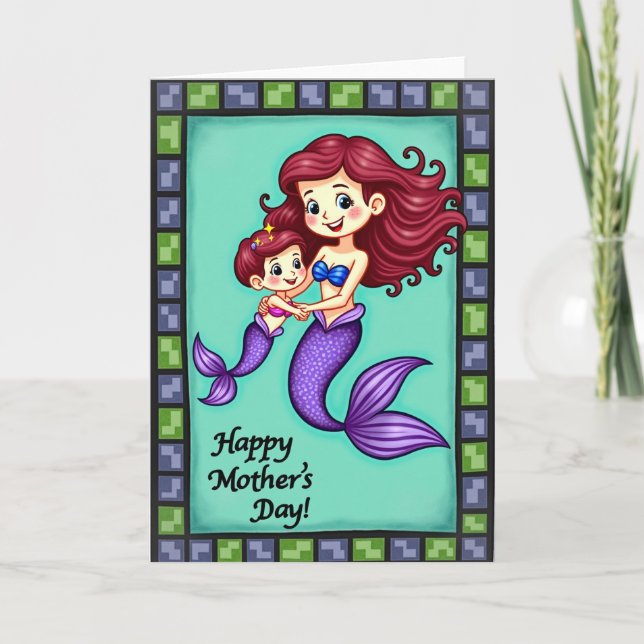 Shimmering Mother Child Card (Front)