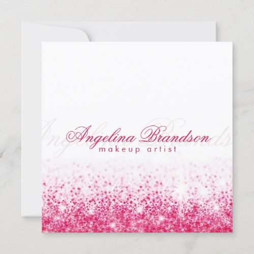 Shimmering Pink Makeup Trendy Next Appointment Invitation