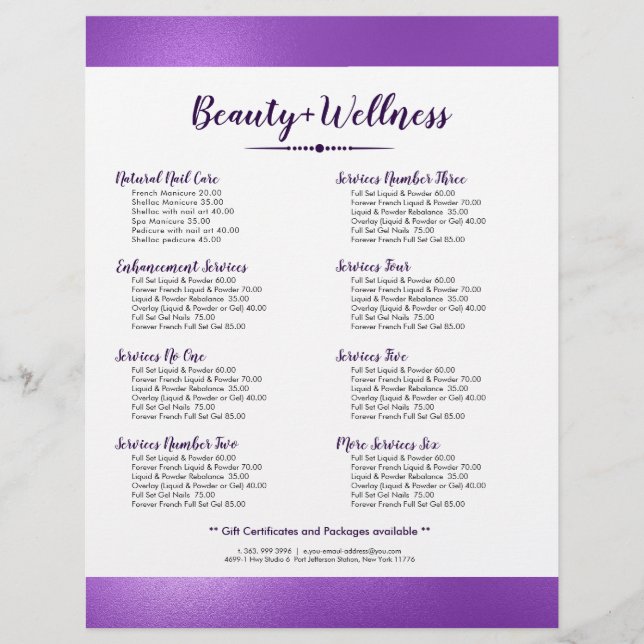 Shimmering Purple & Deep-Purple Laurel Wreath Flyer (Front)