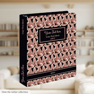 Shimmering Rose Gold Memory Binder Elegant Style