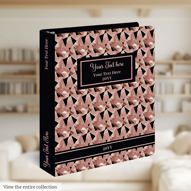 Shimmering Rose Gold Memory Binder Elegant Style (Shimmering Rose Gold Memory Binder Elegant Style)