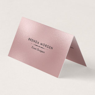 Shimmering Rose-Gold Modern Background Business Ca Card