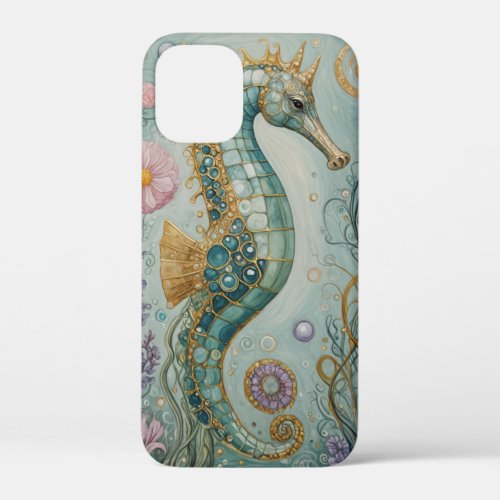 Shimmering Seahorse Sanctuary iPhone 12 Mini Case