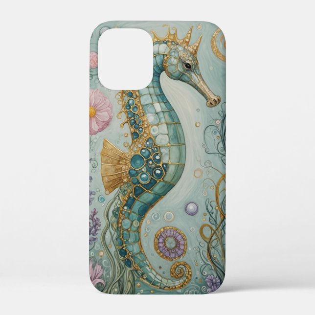 Shimmering Seahorse Sanctuary Case-Mate iPhone Case (Back)