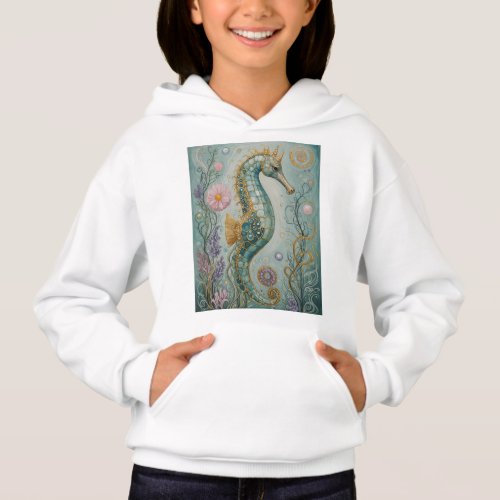 Shimmering Seahorse Sanctuary Hoodie