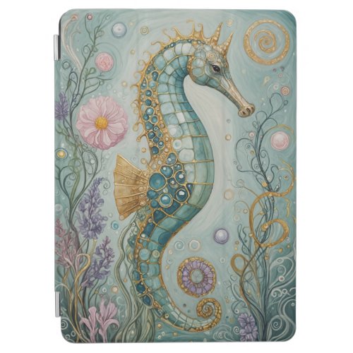 Shimmering Seahorse Sanctuary iPad Air Cover