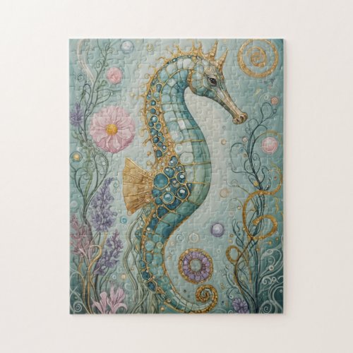 Shimmering Seahorse Sanctuary Jigsaw Puzzle
