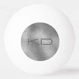 Shimmering silver gray iridescent texture ping pong ball