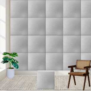Shimmering Silver Texture Ceramic Tile