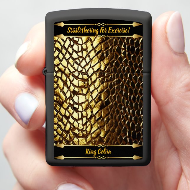 Shimmering snake skin patterns zippo lighter (In Hand)