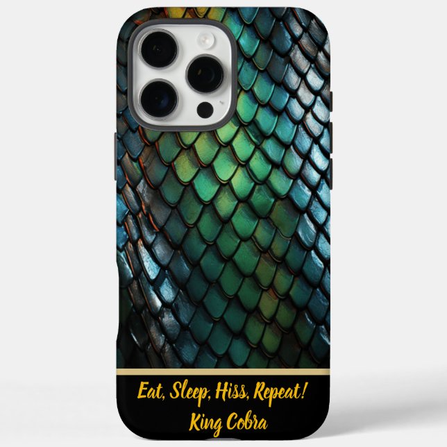 Shimmering snakeskin glows with colors Case-Mate iPhone case (Back)