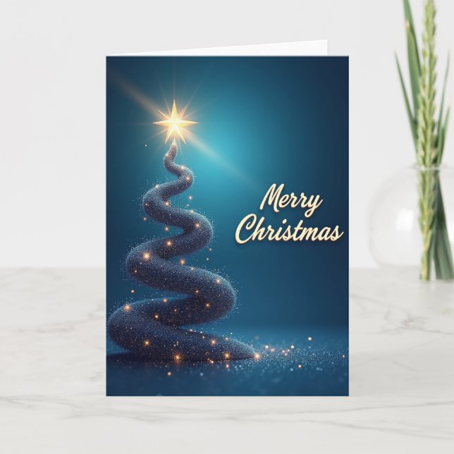 Shimmering Tree Card (Front)
