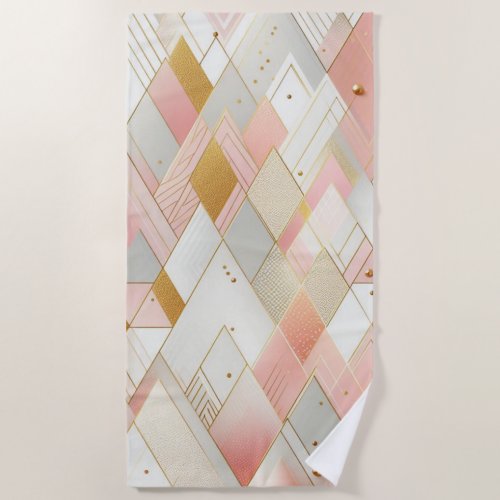 Shimmering Triangle Spectra Beach Towel