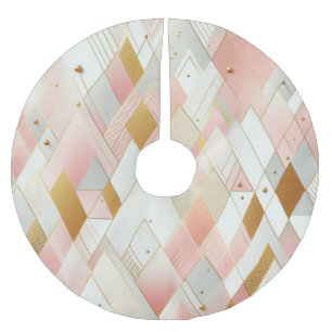 Shimmering Triangle Spectra Brushed Polyester Tree Skirt