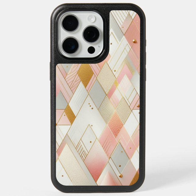Shimmering Triangle Spectra iPhone 15 Pro Max Case (Back)