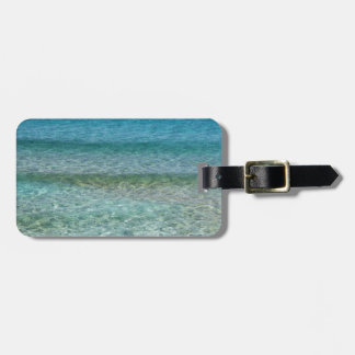 Shimmering Water Green and Blue Luggage Tag