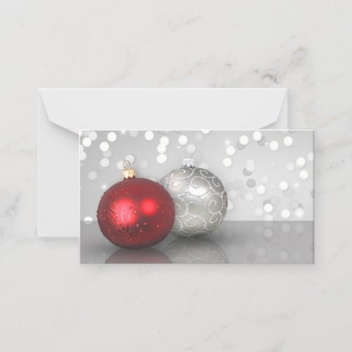 Shimmery Christmas Ornaments Gift Certificate