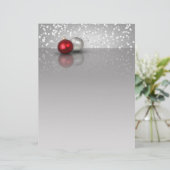 Shimmery Christmas Ornaments - Letterhead (Standing Front)