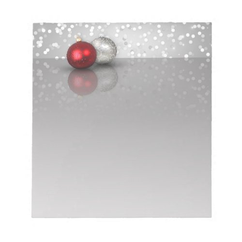 Shimmery Christmas Ornaments _ Notepad