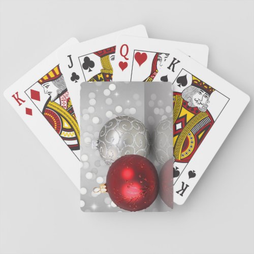 Shimmery Christmas Ornaments _ Playing Card Deck