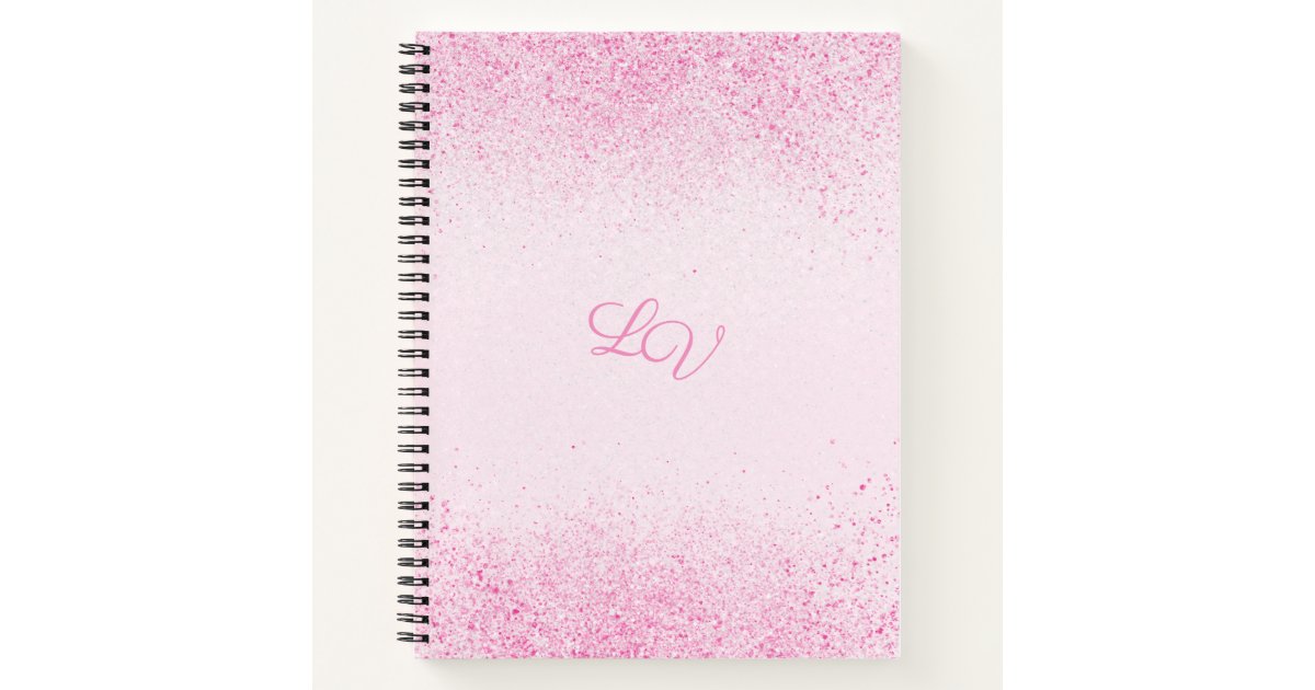 Sketchbook glitter drips holographic unicorn pink notebook