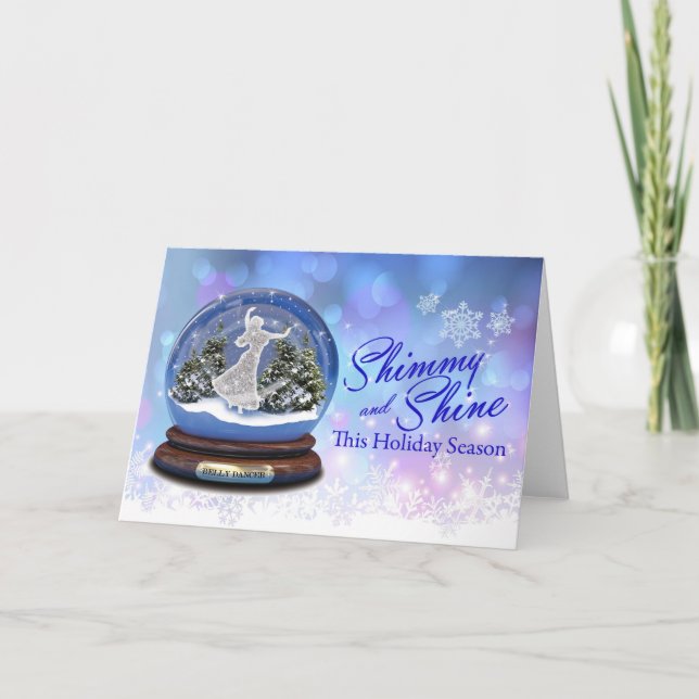 Shimmy and Shine Belly Dancer Holiday Card (Front)