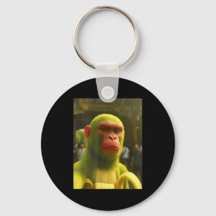 Shimpanzini bananini monkey meme italian brainrot keychain