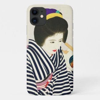 Shimura Tatsumi Five Figures of Modern Beauties Case-Mate iPhone Case