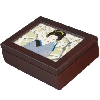 Shimura Tatsumi Two Subjects Japanese Women Snow Memory Box