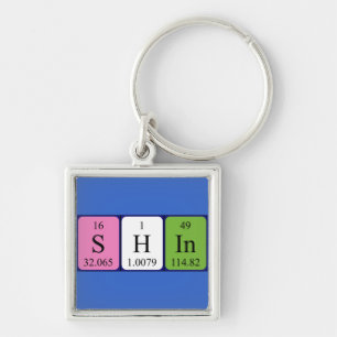 Shin periodic table name keyring