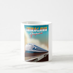 Shinagawa Japan travel poster. Coffee Mug