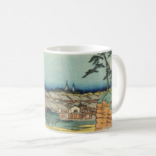 Shinagawa, Japan: Vintage Japanese Woodblock Art Coffee Mug