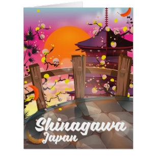 Shinagawa Japanese travel poster