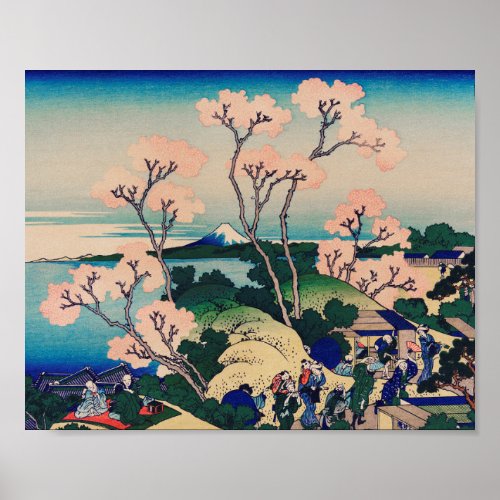 Shinagawa on the Tokaido by Katsushika Hokusai Poster