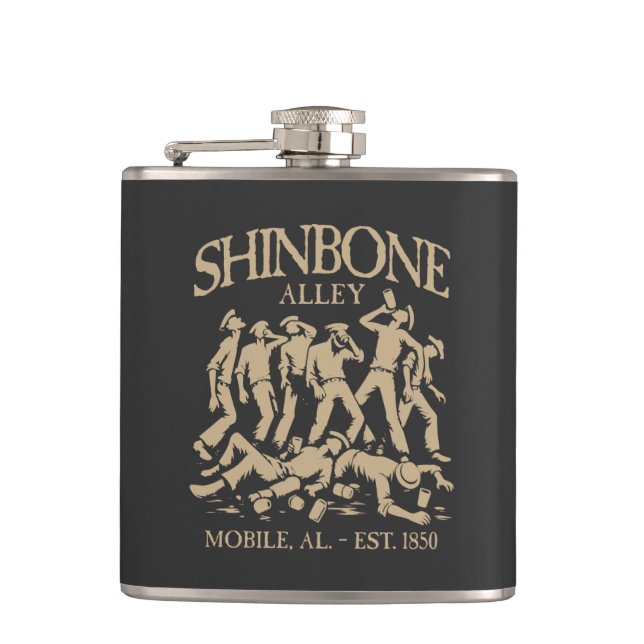 Shinbone Alley T-Shirt Flask (Front)