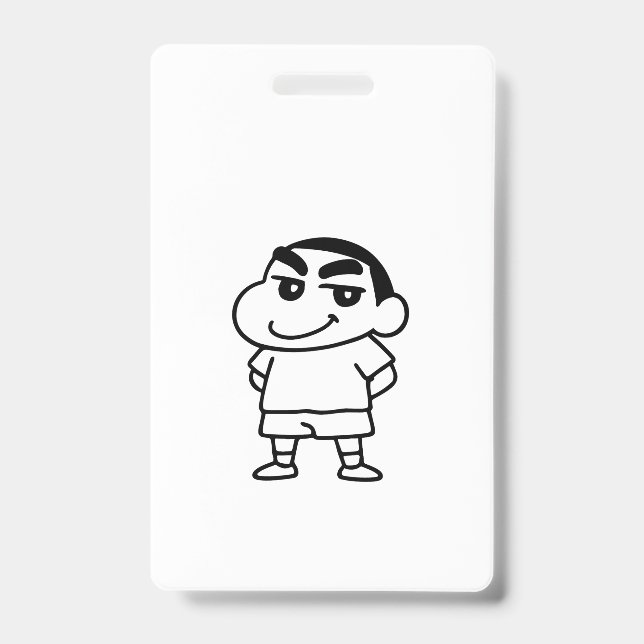 Shinchan Black and white Badge (Front)