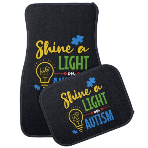 Shine A Light on Autism Awareness Campaign Car Floor Mat