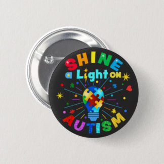 SHINE a Light on AUTISM Button