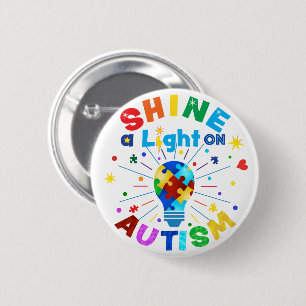 SHINE a Light on AUTISM Button