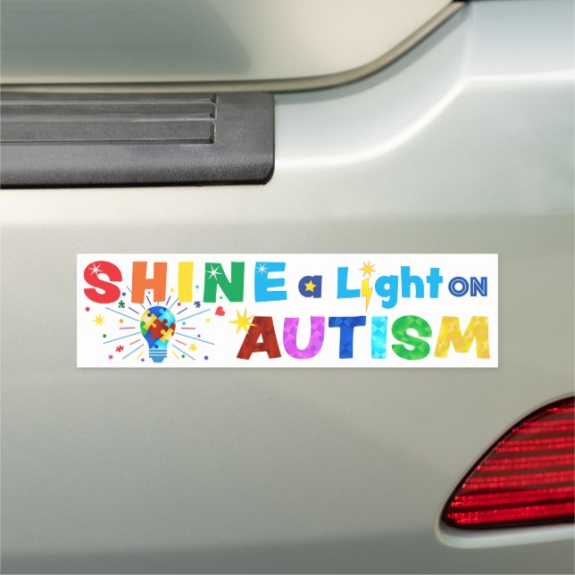 SHINE a Light on AUTISM Car Magnet (In Situ)