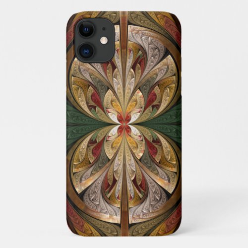 Shine and Rise Abstract Stained Glass iPhone 11 Case